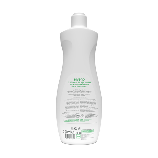 Siveno Natural Dishwashing Soap 500ml (16.91 fl oz)