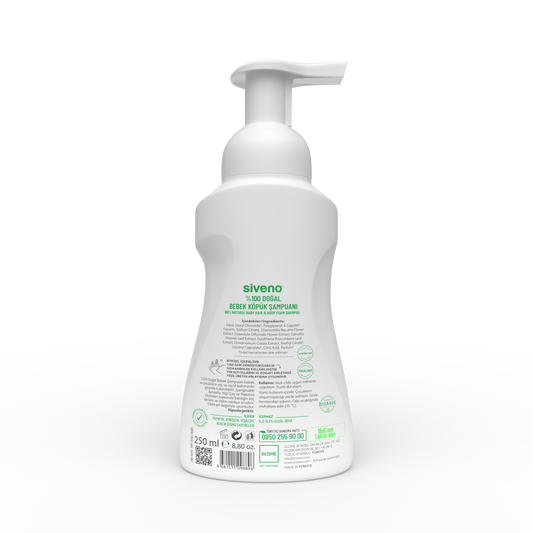 Siveno Natural Baby & Kids Natural Foam Soap 250ml (8.45 fl oz)