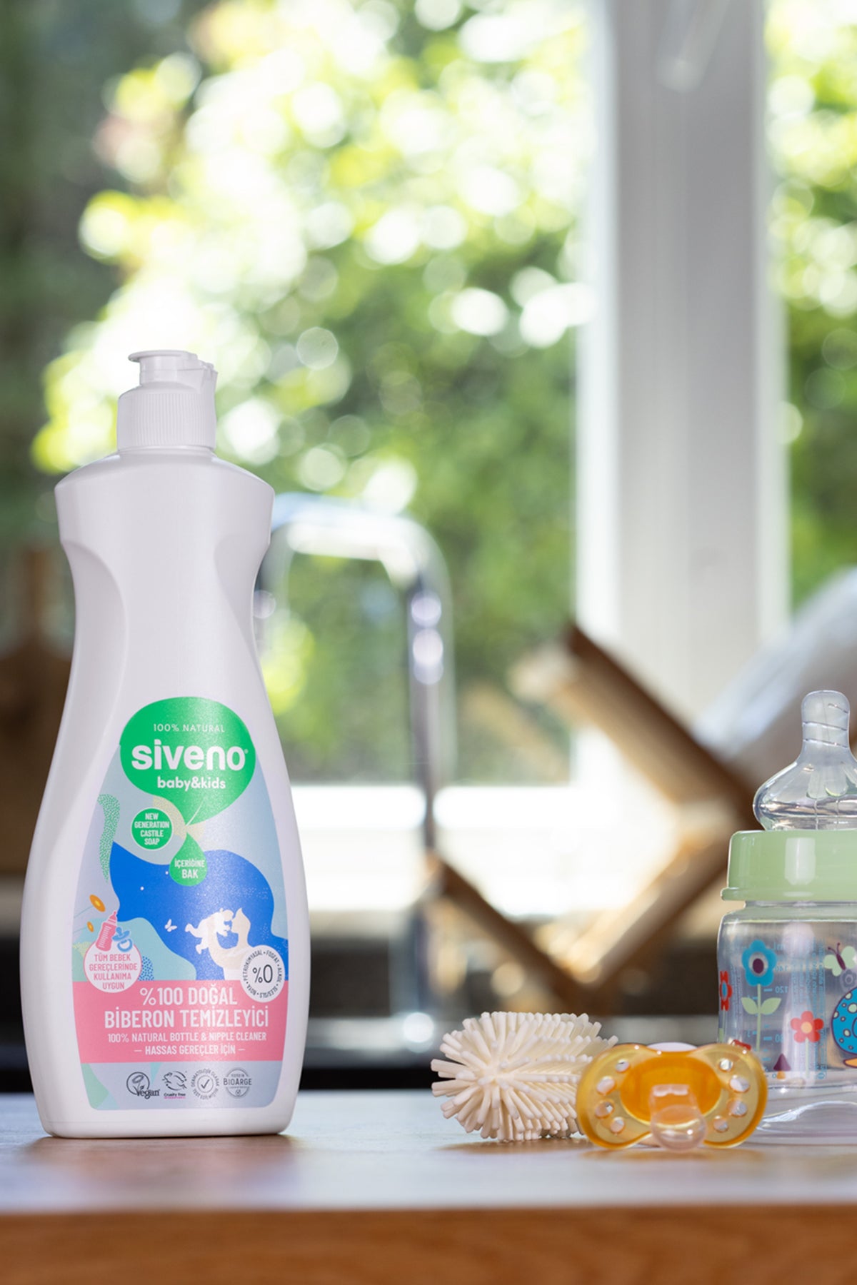 Siveno Baby Natural Bottle & Dish Soap 500ml (16.91 fl oz)