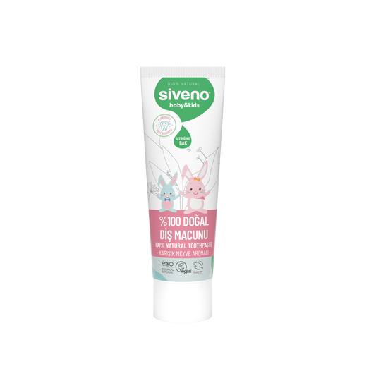 Siveno Natural Baby & Kids Toothpaste - Mixed Fruits 50ml (1.69 fl oz)