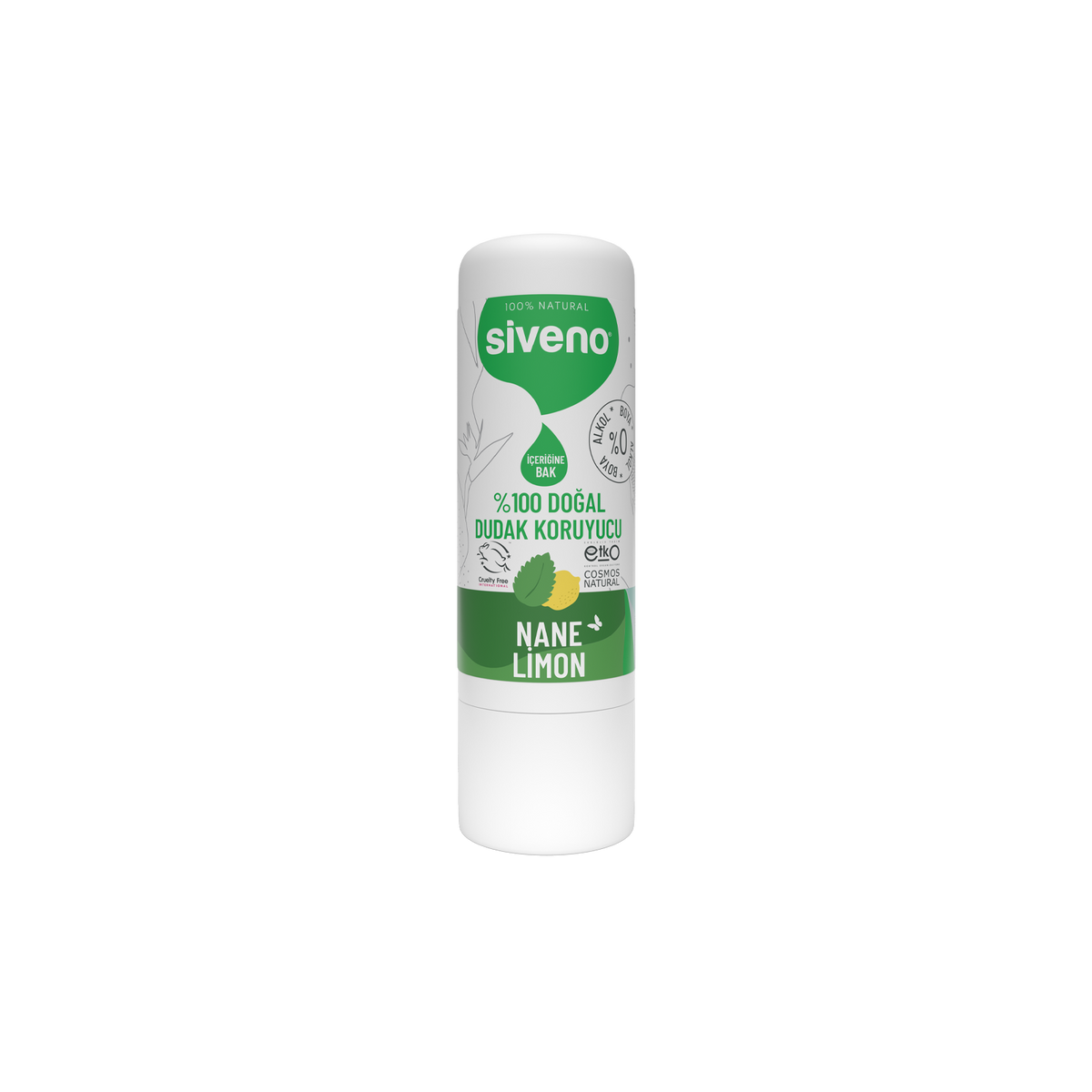 Siveno Natural Lip Balm - Mint&Lemon 6g (0.21 oz)