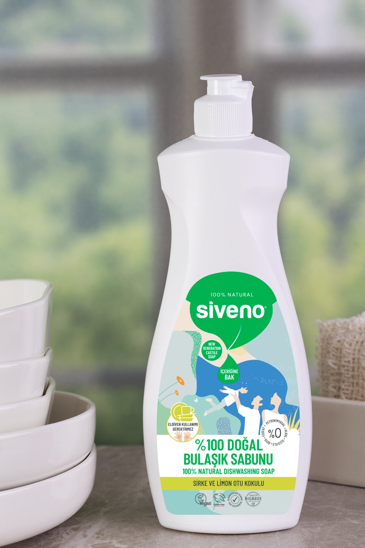 Siveno Natural Dishwashing Soap 500ml (16.91 fl oz)