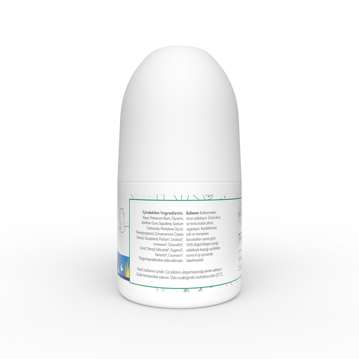 Siveno Natural Roll-On Deodorant  Men 50ml (1.69 fl oz)