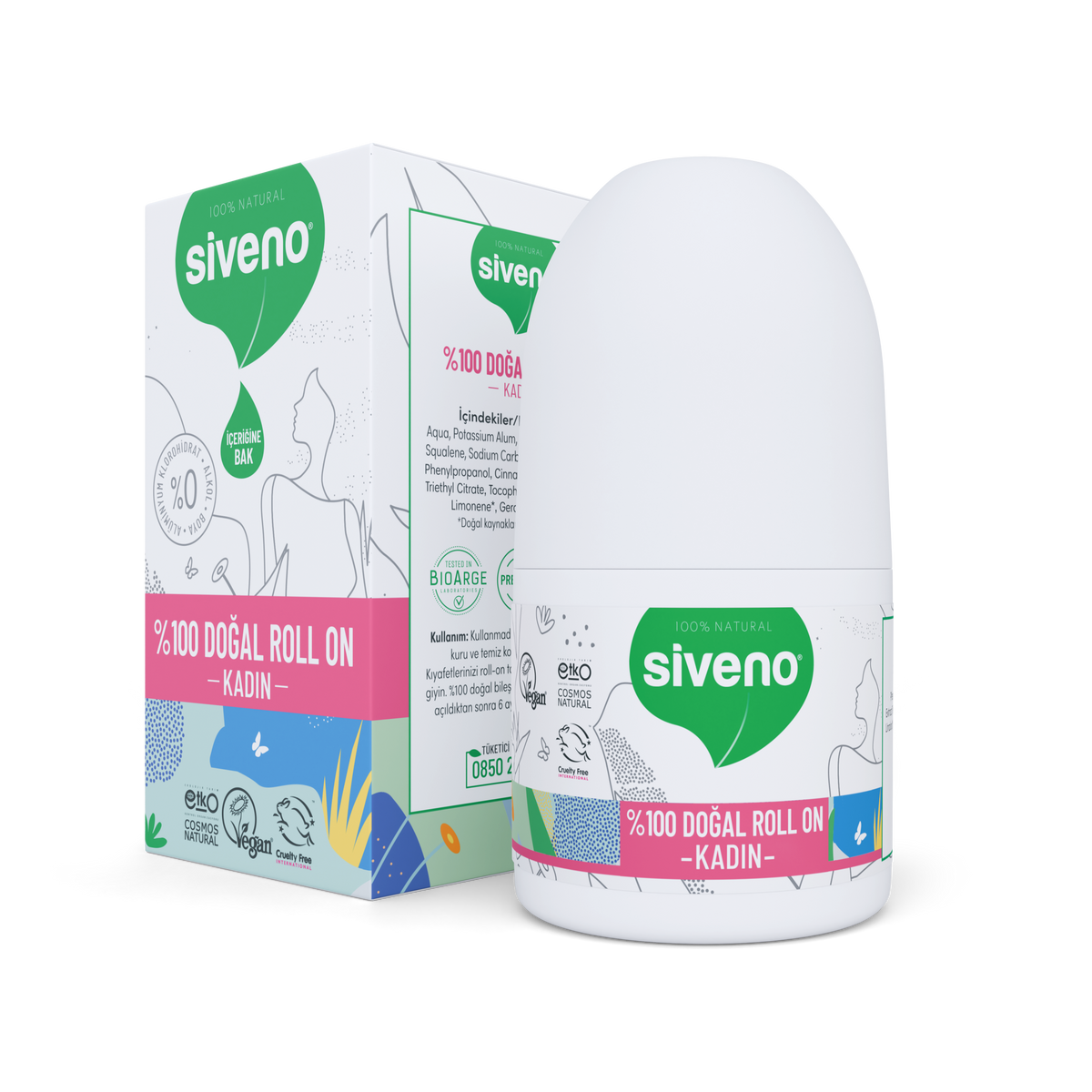 Siveno Natural Roll-on Women 50ml (1.69 fl oz)