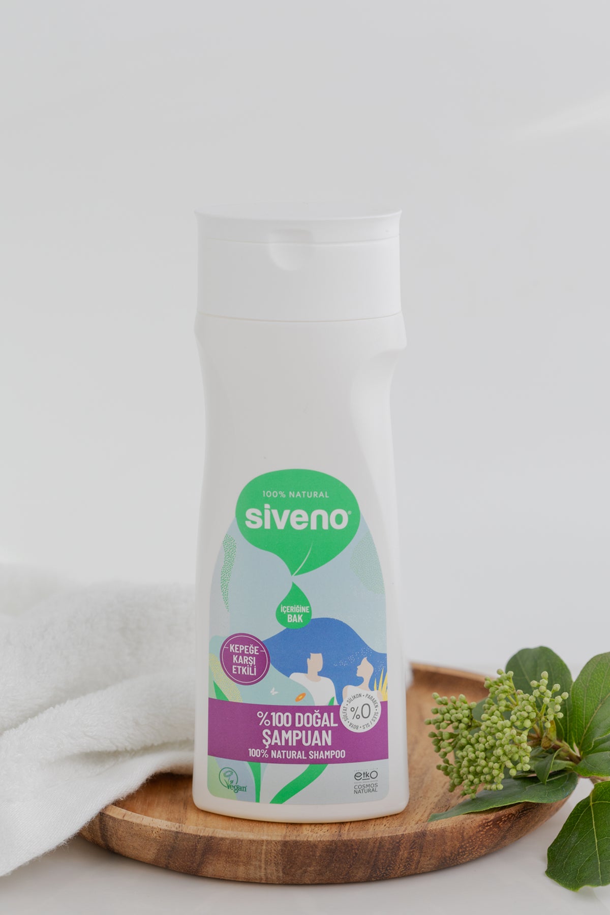 Siveno Natural Shampoo Against Dandruff 300ml (10.14 fl oz)