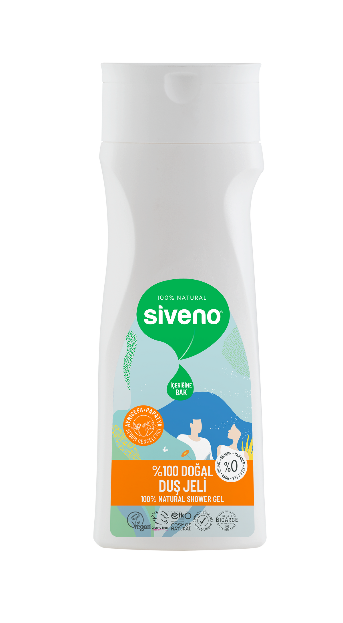 Siveno Natural Shower Gel - Calendula&Chamomile 300ml (10.14 fl oz)