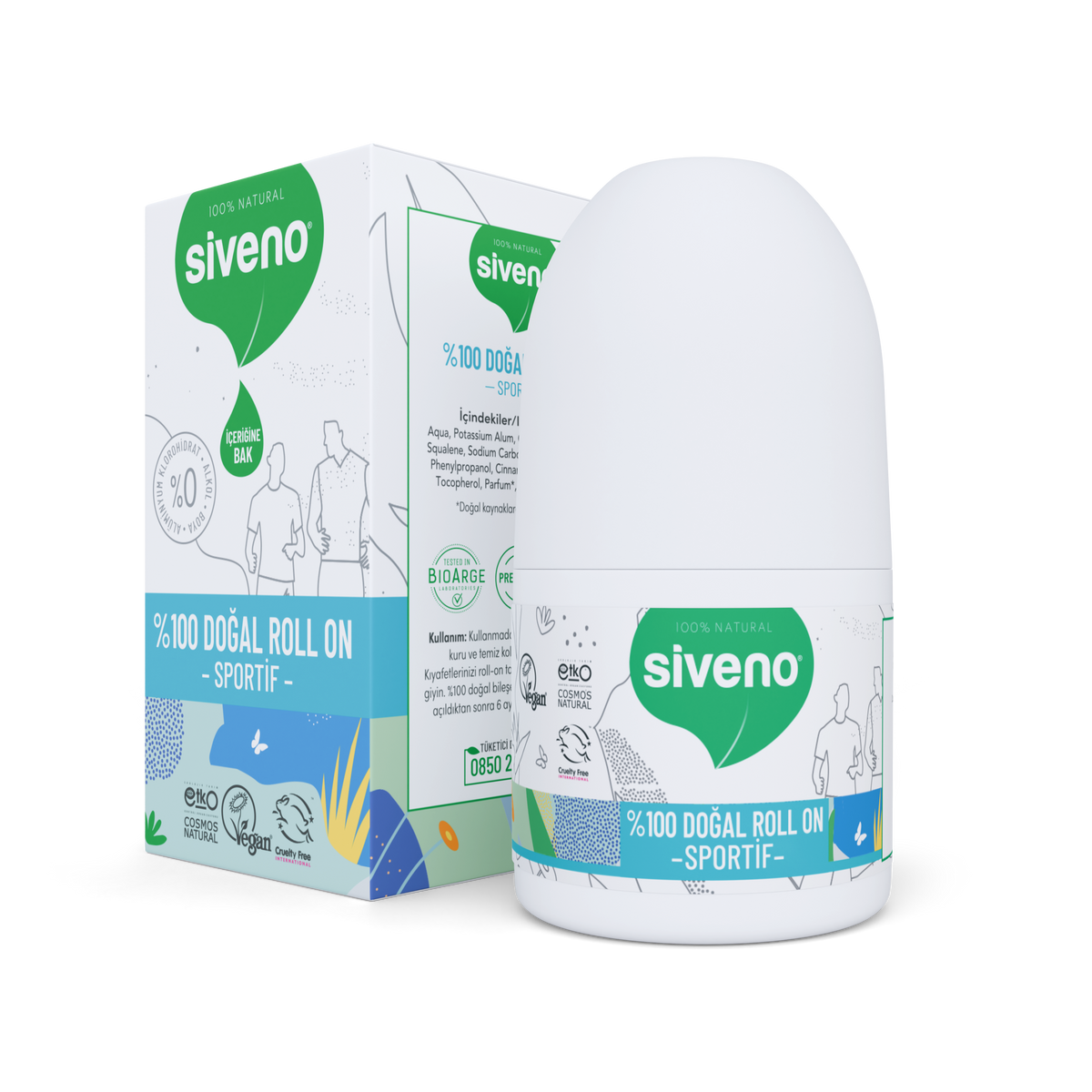 Siveno Natural Roll-on Sportive 50ml (1.69 fl oz)