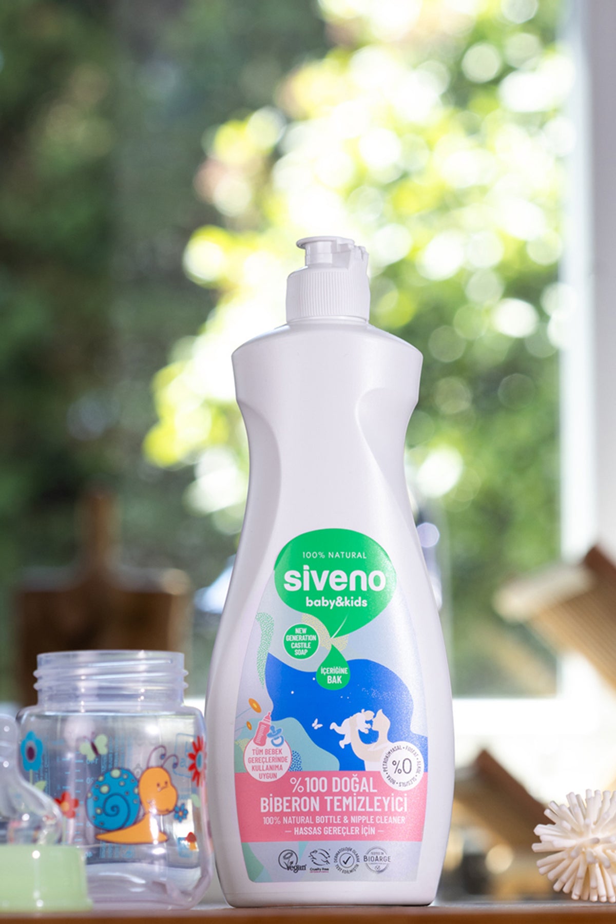 Siveno Baby Natural Bottle & Dish Soap 500ml (16.91 fl oz)