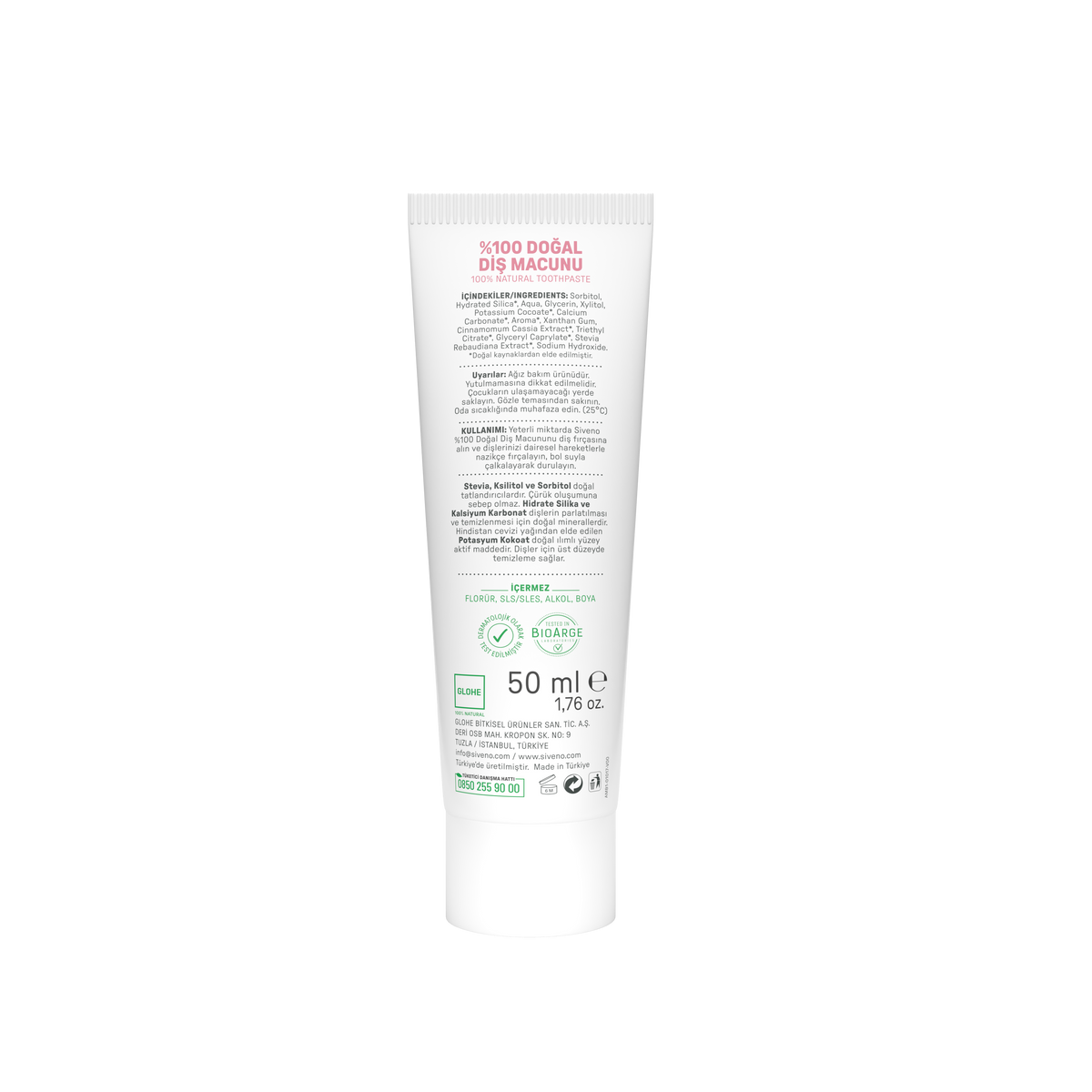 Siveno Natural Baby & Kids Toothpaste - Mixed Fruits 50ml (1.69 fl oz)