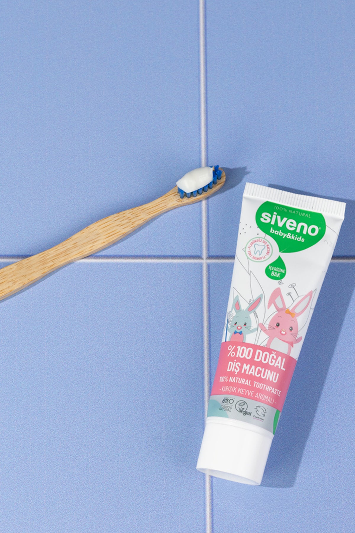 Siveno Natural Baby & Kids Toothpaste - Mixed Fruits 50ml (1.69 fl oz)