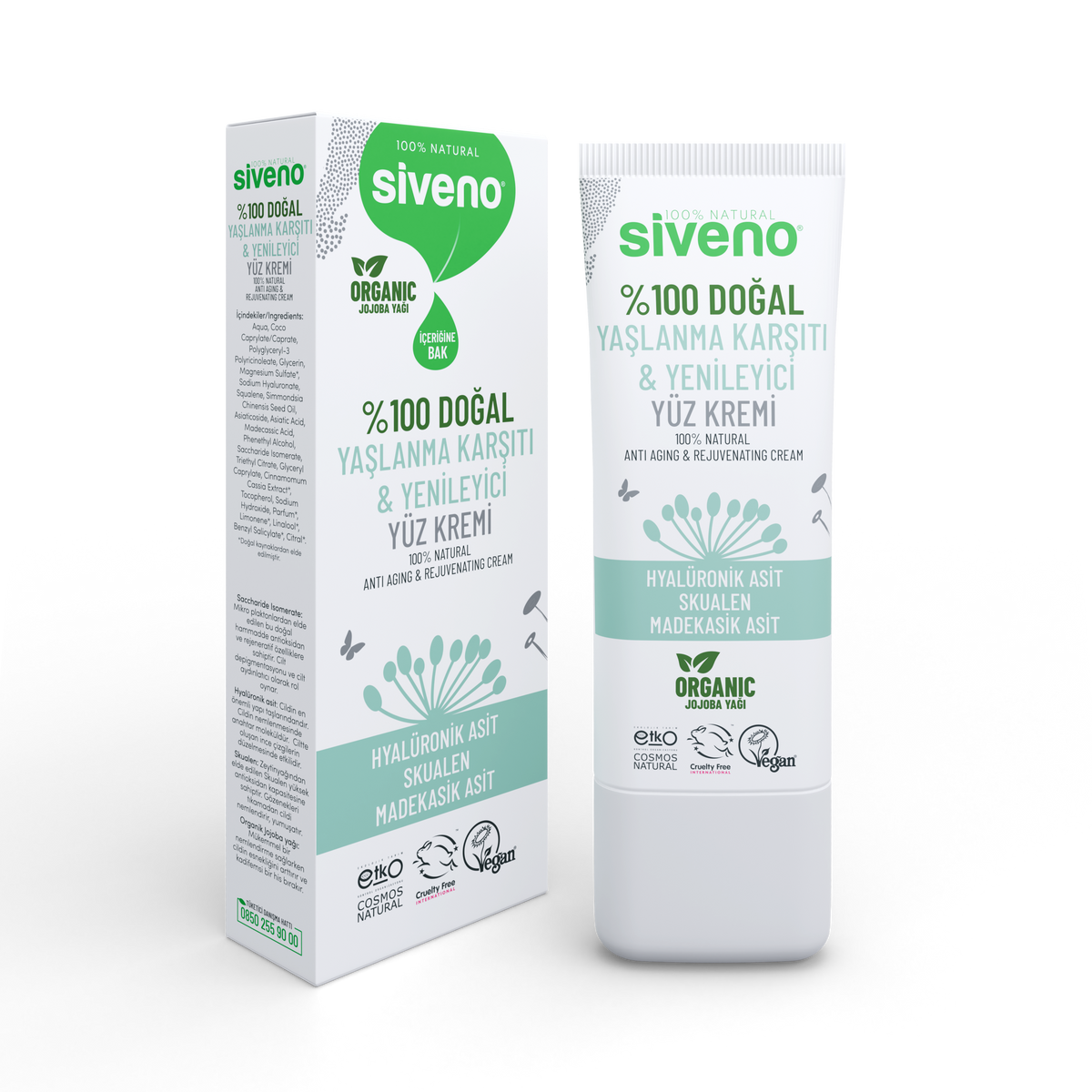 Siveno Natural Anti-Aging Face Cream 30ml (1.01 fl oz)