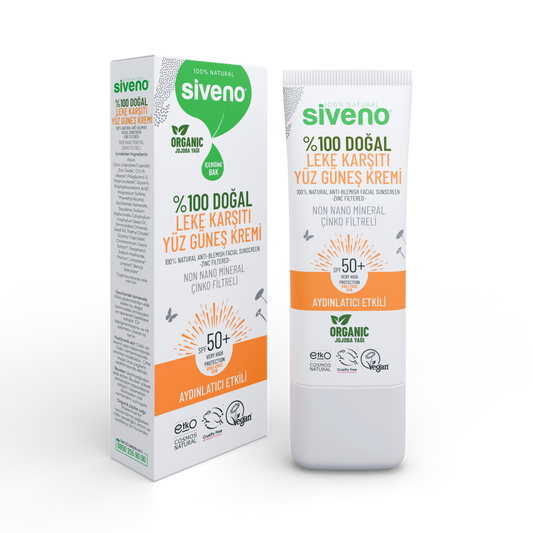 Siveno Natural Anti-Blemish Facial Sunscreen - Zinc Filtered 30ml (1.01 fl oz)