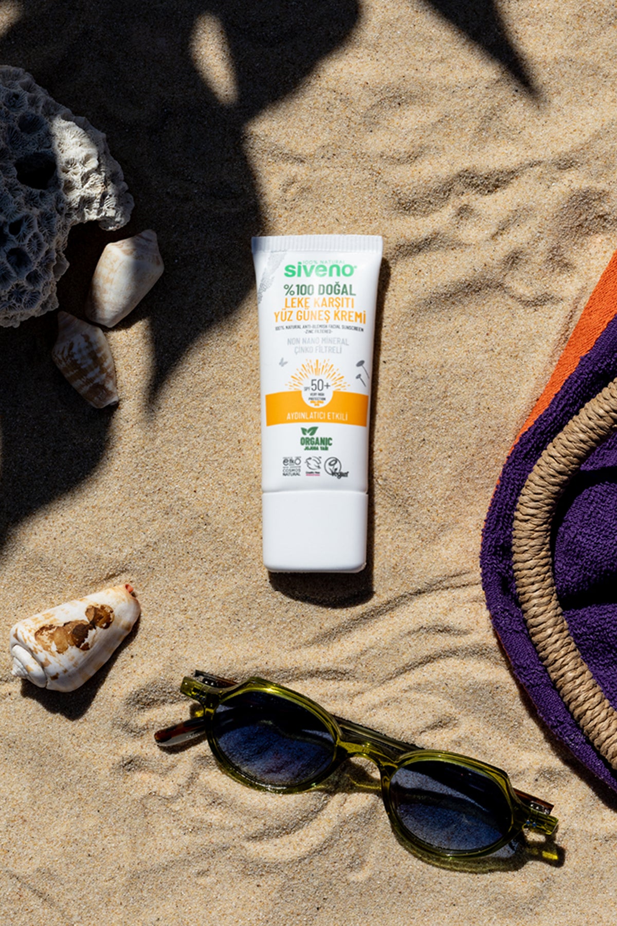 Siveno Natural Anti-Blemish Facial Sunscreen - Zinc Filtered 30ml (1.01 fl oz)
