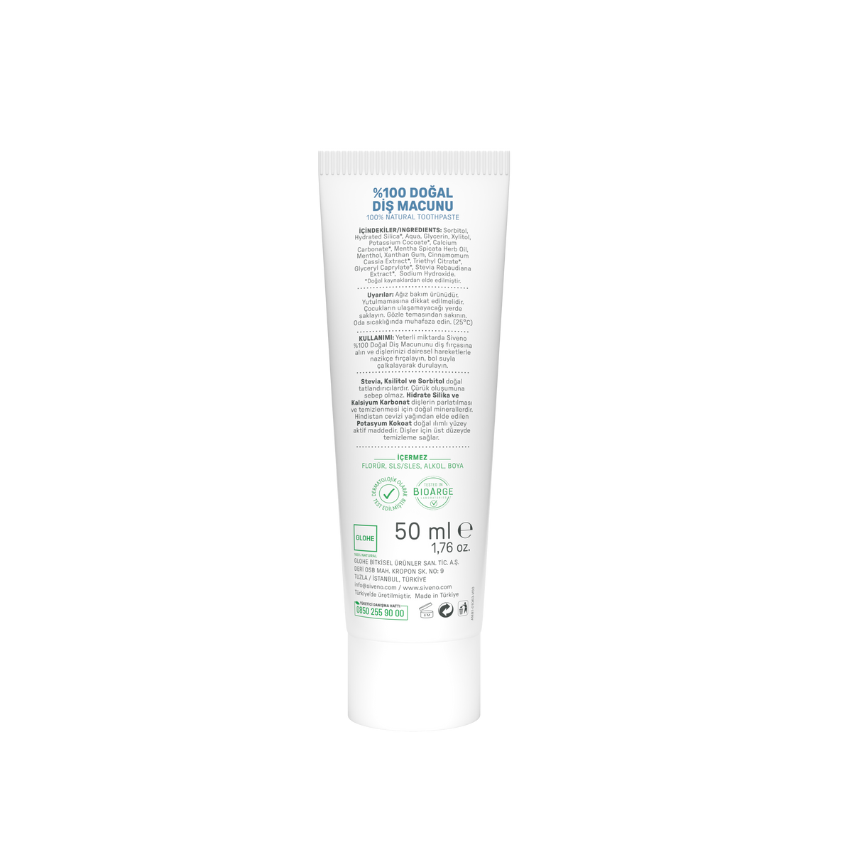 Siveno Natural Whitening Toothpaste 65g (2.3 oz)