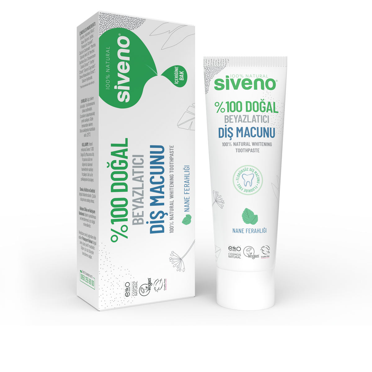 Siveno Natural Whitening Toothpaste 65g (2.3 oz)