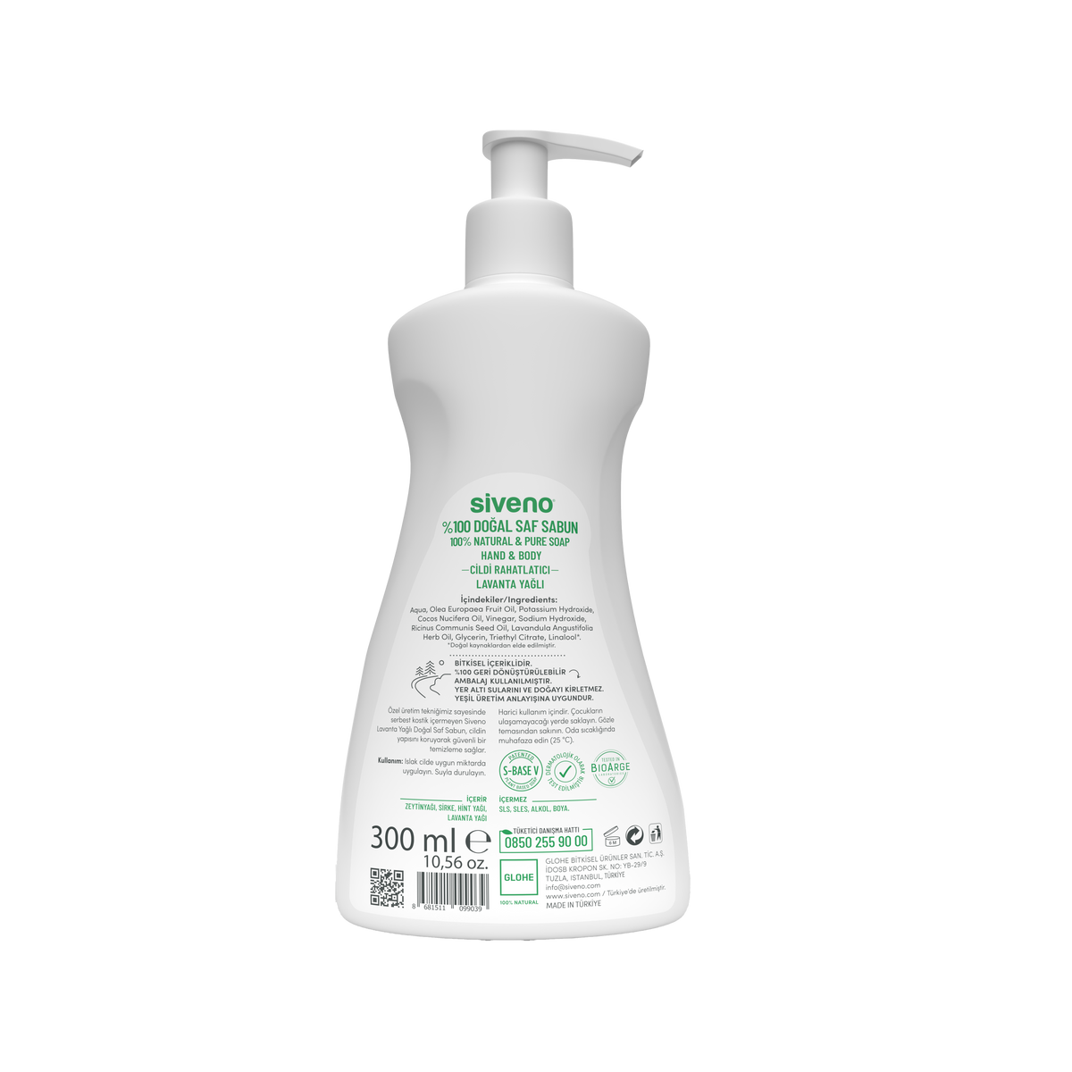 Siveno Lavender Oil Pure&Natural Soap - Hand&Body 300ml (10.14 fl oz)