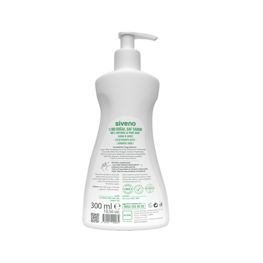 Siveno Lavender Oil Pure&Natural Soap - Hand&Body 300ml (10.14 fl oz)